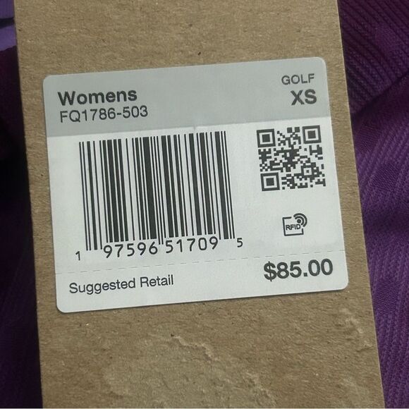 Nike Victory Dri-Fit Womens Short Sleeve Golf Polo Purple Size XS FQ1786-503 - Picture 4 of 8